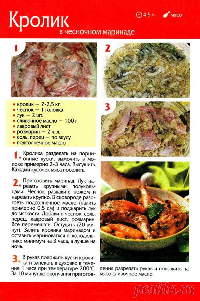 Кролик в чесночном маринаде