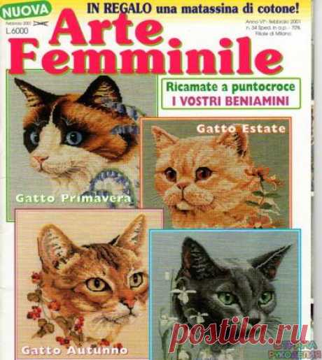 Arte Femminile Anno VI №34 2001 - Вышивка (разное) - Журналы по рукоделию - Страна рукоделия