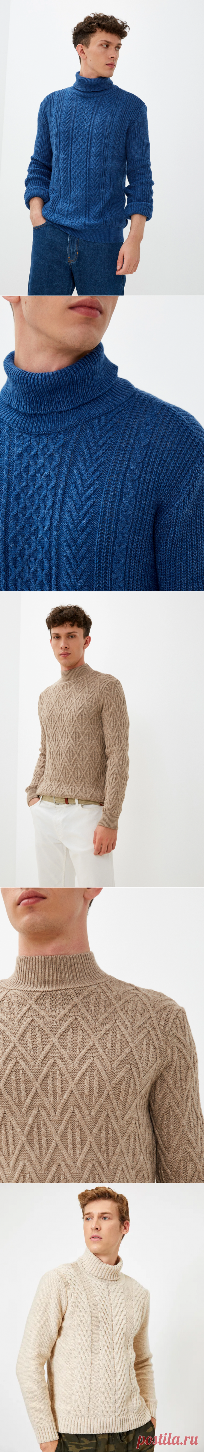 Вязаные водолазки Кoton из тонкой пряжи (схемы)