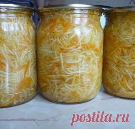 Вкуснейшая заготовка на зиму: кабачки по-корейски