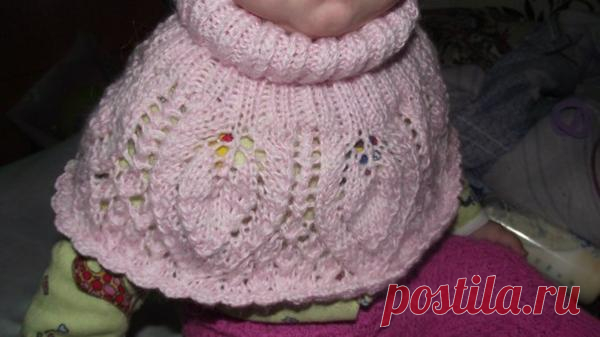 Вяжем манишки спицами для наших детишек