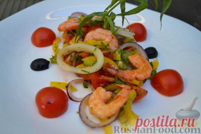 Легкие и вкусные салаты из кальмаров - 50 рецептов