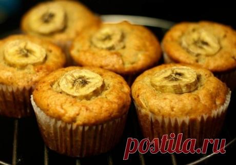 Низкокалорийные маффины с бананом