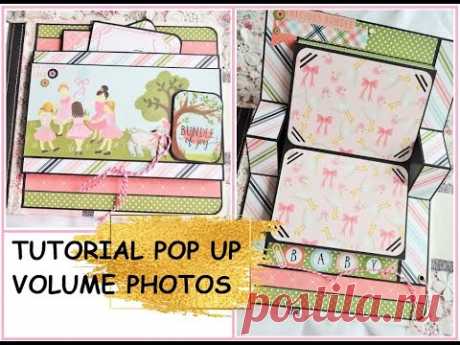 POP UP ALBUM FOR GIRL/СКРАПБУRИНГ ПОП АП СТРАНИЦА/SCRAPBOOK IDEAS/POP UP BOOK TUTORIAL