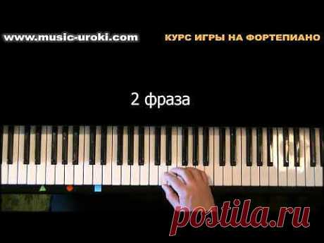 Обучение и знакомство с клавиатурой фортепиано (ютуб видео)