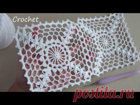 ОЧЕНЬ ПРОСТО!!! Ажурный КВАДРАТНЫЙ МОТИВ вязание крючком Easy Crochet square motifs for beginners