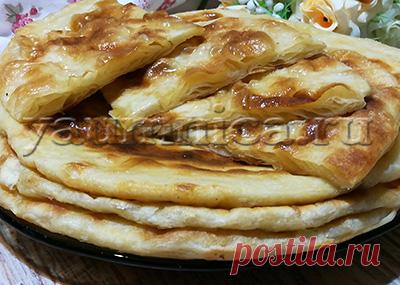 Слоеные лепёшки рецепт