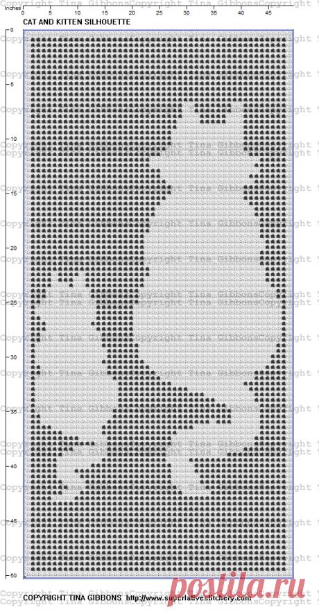 Cat+and+Kitten+Silhouettes.jpg (585×1125)