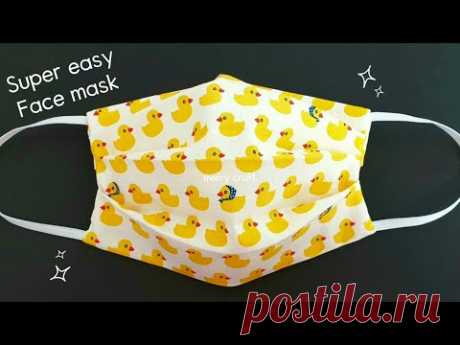 Face Mask Sewing Tutorial - How to Make Face Mask with Filter Pocket - Face Mask No Sewing Machine