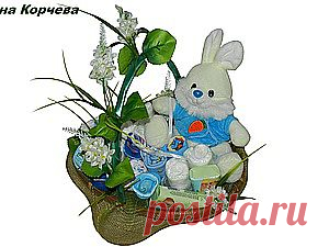 Подарок новорожденному своими руками - Ярмарка Мастеров - ручная работа, handmade