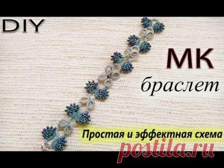 ПРОСТАЯ СХЕМА БРАСЛЕТА | МК | Фриволите/Анкарс/Tatting