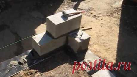 Строительство гаража из шлакоблоков