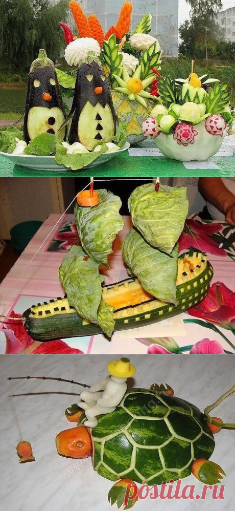 Поделки из овощей.