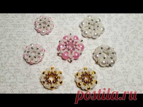 Невероятно красивые и лёгкие в исполнении серединки для канзаши. Kanzashi.