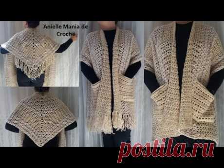PONCHO COM BOLSO