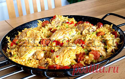 Валенсийская паэлья с курицей рецепт