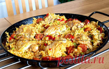 Валенсийская паэлья с курицей рецепт