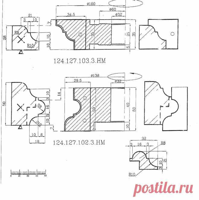 Профиль раскладки с двух сорон