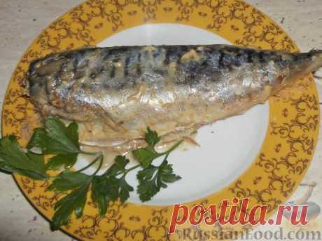 Рецепт: Скумбрия, запеченная с горчицей на RussianFood.com
