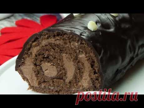 Для самых искушенных сладкоежек - шоколадный “Чешский рулет”. | Appetitno.TV