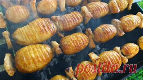 ШАШЛЫК ИЗ КАРТОШКИ Это НЕРЕАЛЬНО ВКУСНО. РЕЦЕПТ БОМБА Potato skewers.