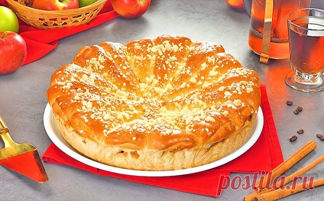 Яблочный пирог «Рожки»