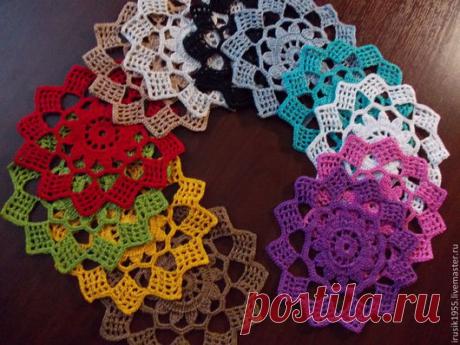 Купить Салфетки невелички - салфетка, салфетка крючком, Салфетка вязаная, салфетка ажурная, Вязание крючком