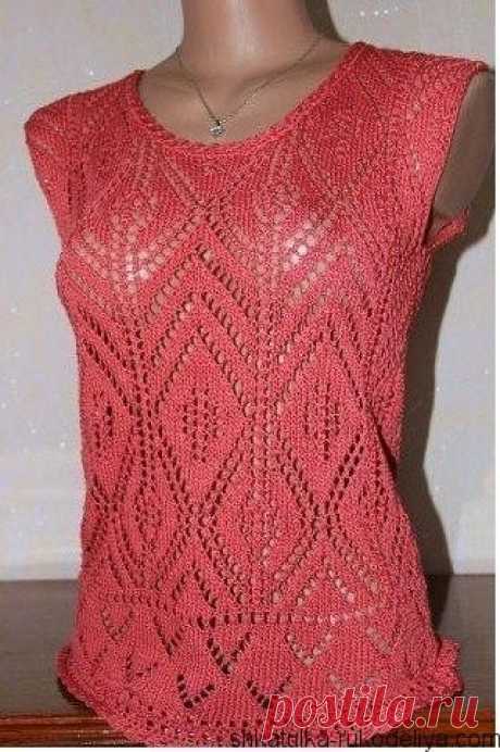 Кофточка из хлопка спицами. Вязание спицами летних кофт Кофточка из хлопка спицами. Вязание спицами летних кофт