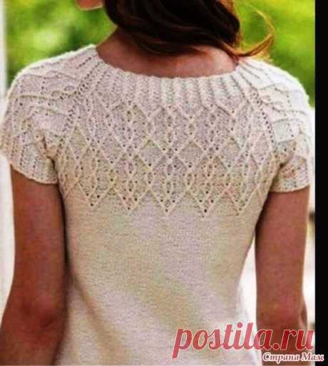 Кофточка спицами