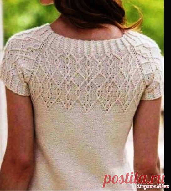 Кофточка спицами