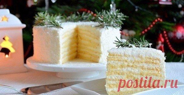 ​Торт «Кокосовое наслаждение» Шикарный праздничный тортик! Ингредиенты:Сгущенное молоко — 1 банкаЯйца куриные — 2 шт.Мука —160 гРазрыхлитель — 10-12 гСливочный сыр — 500 гСливки молочные — 350 млСахарная пудра — 150-160 гКокосовая стружка — 4-5 ст....