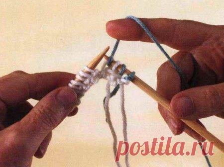 Интересный узор спицами «тканная» рисовая вязка. Мастер класс