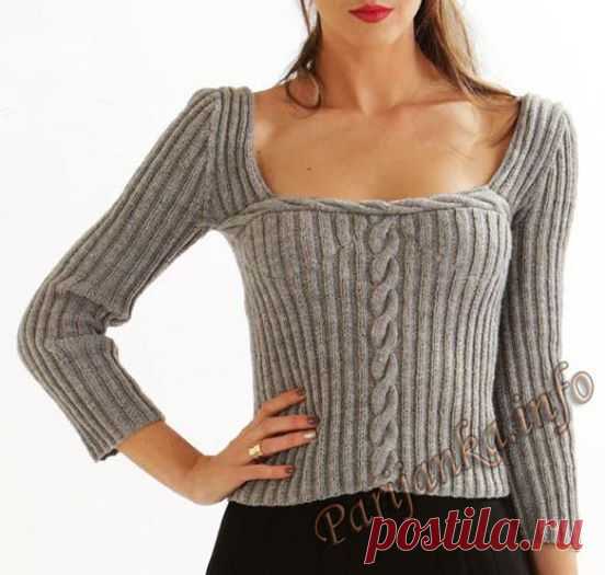 Парижанка-вязание спицами и крючком.