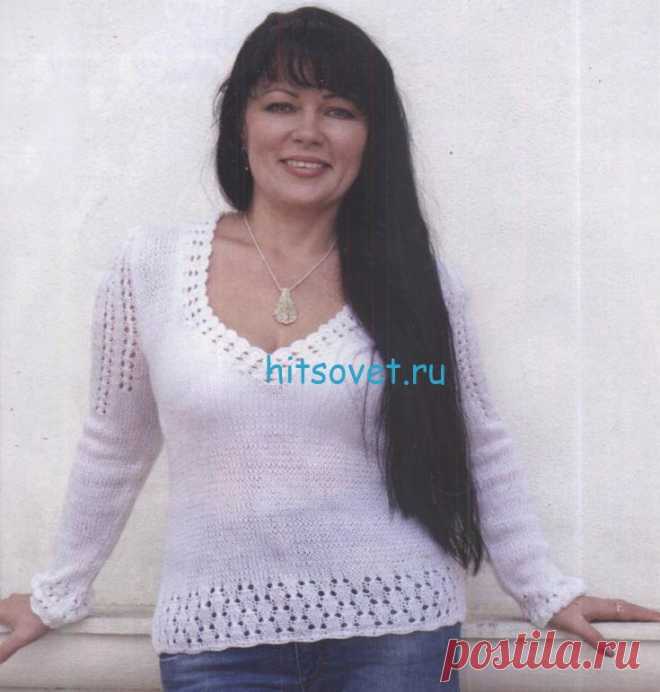 Вязание пуловера. Модные модели со схемами и описаниями - Страница 46 из 83