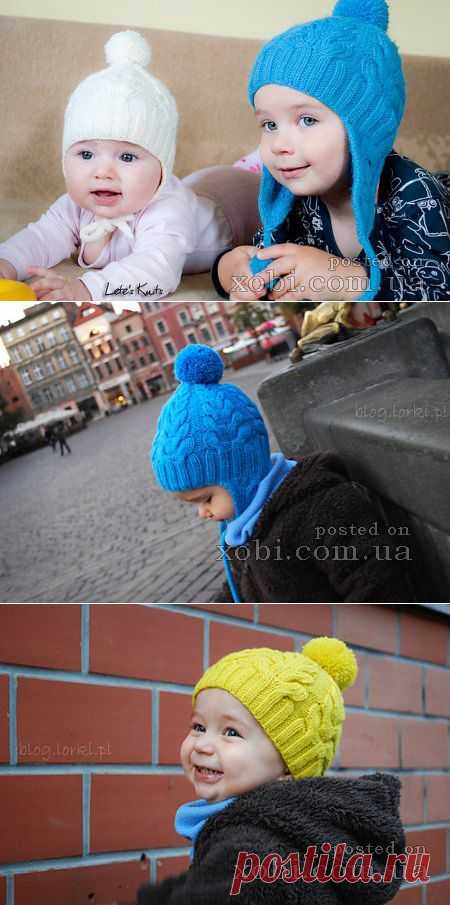 шапка I HEART CABLES для малышей