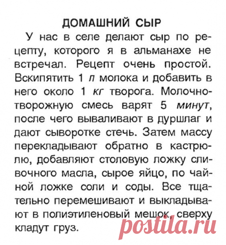 Домашний сыр