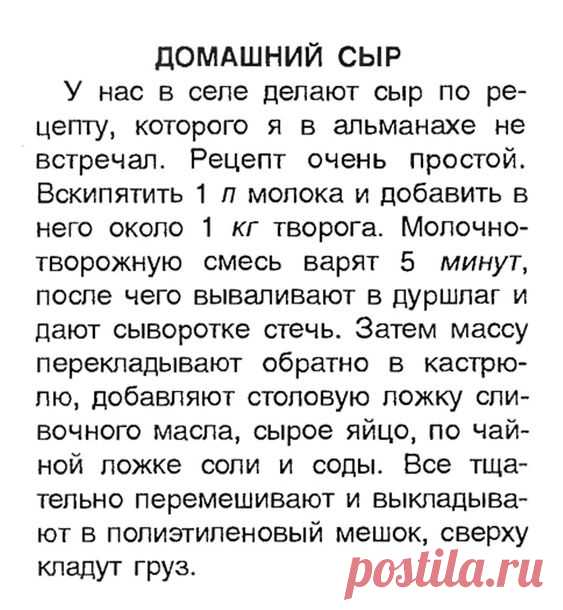 Домашний сыр