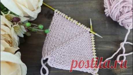 Самая простая линия реглана. Прибавка из протяжки. Прибавка с наклоном влево, вправо. | Вяжем дома с Татьяной | Дзен