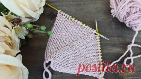 Самая простая линия реглана. Прибавка из протяжки. Прибавка с наклоном влево, вправо. | Вяжем дома с Татьяной | Дзен