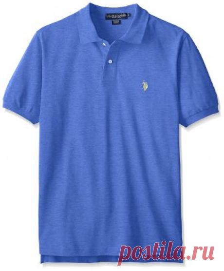 U.S. Polo Assn. Men's Classic Polo Shirt, Cobalt Heather, M at Amazon Men’s Clothing store: