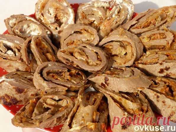 Печёночные рулетики - Простые рецепты Овкусе.ру