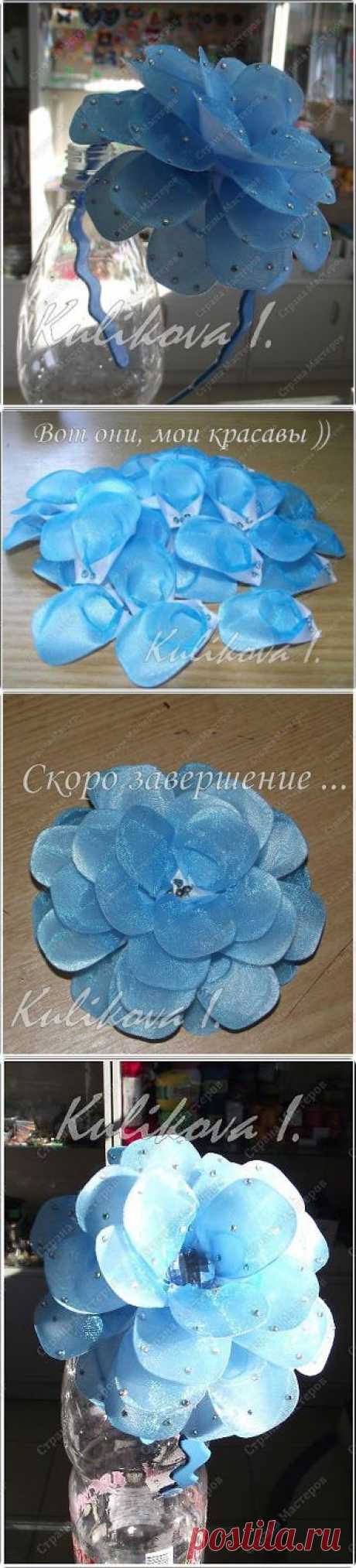 МК объёмного цветочка Куликовой Ирины