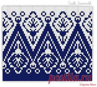 . Восточные мотивы - Жаккард ПАХТА. Перфокарта 24х60. Перфокарта 30х60 - Машинное вязание - Страна Мам