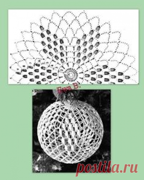Crochet Christmas Bauble Doily - Her Crochet