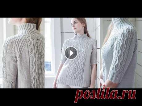 Пуловер Реглан Сверху Спицами - 2019 / Pullover Raglan Top with Spokes Пуловер Реглан Сверху Спицами - 2019 / Pullover Raglan Top with Spokes...