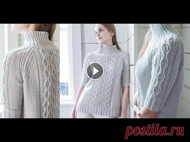 Пуловер Реглан Сверху Спицами - 2019 / Pullover Raglan Top with Spokes Пуловер Реглан Сверху Спицами - 2019 / Pullover Raglan Top with Spokes...