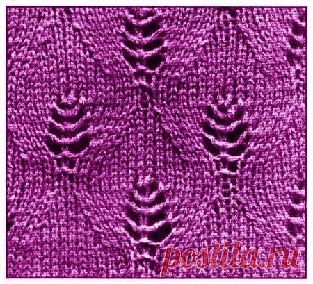 Узоры вязаные спицами схемы