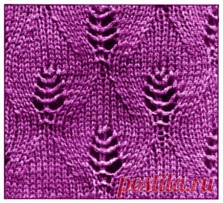 Узоры вязаные спицами схемы