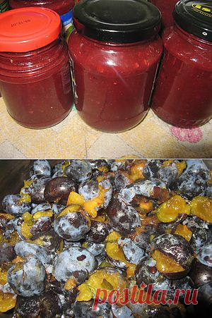 Сливовый соус с грецкими орехами.