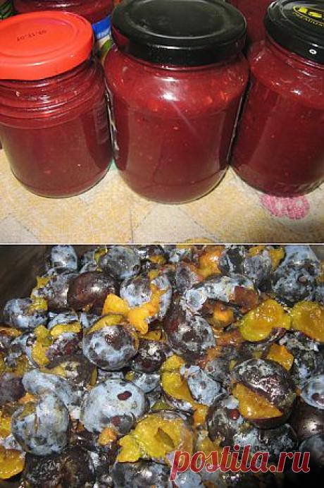 Сливовый соус с грецкими орехами.